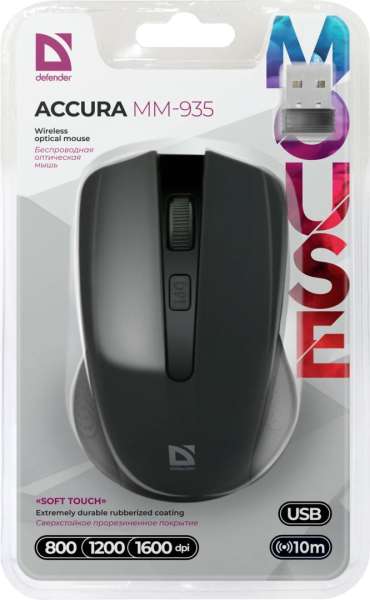 Defender Accura MM-935 Wireless Mouse Black