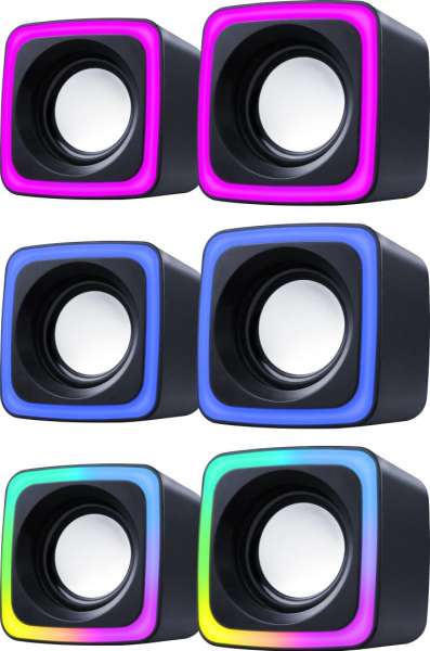 Defender Solar 7 USB RGB Speaker Black