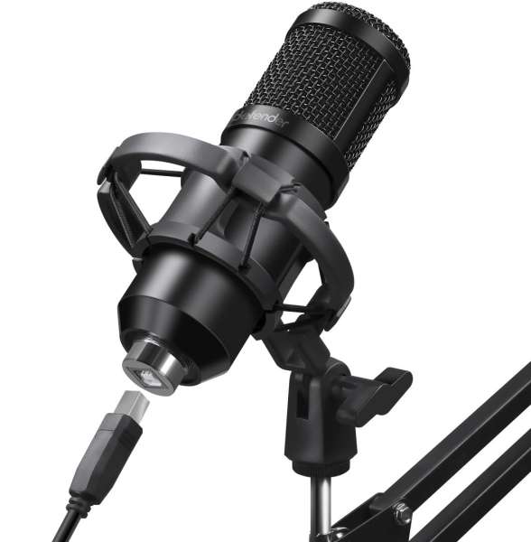 Defender Space GMC 450 Gaming Stream Microphone Black