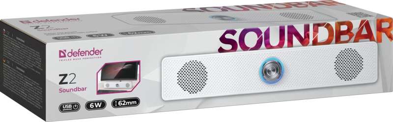 Defender Z2 RGB Bluetooth SoundBar White