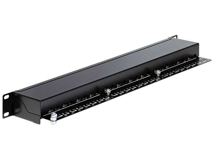 DeLock 19″ Patch Panel 24 Port Cat.6 Black
