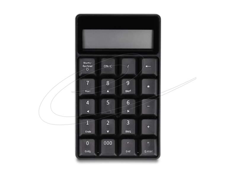 DeLock 2in1 Wireless Numeric Keypad Black