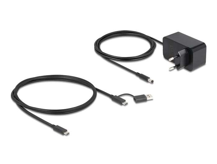 DeLock 7 Port USB Hub with 4 Ports 10 Gbps and 4 Fast Charging Ports with Switch and Illumination