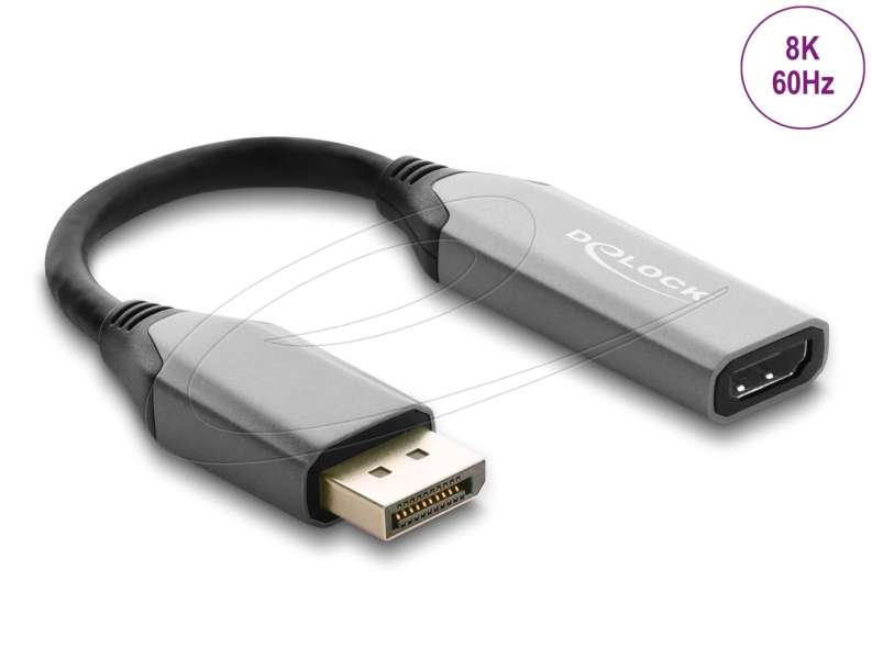 DeLock Active DisplayPort 1.4 to HDMI Adapter 8K with HDR function