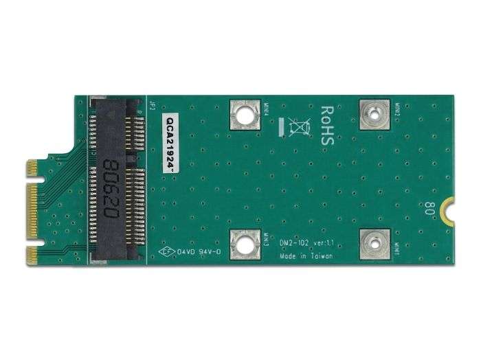 DeLock Adapter M.2 Key B+M to Mini PCIe slot (PCIe/USB)