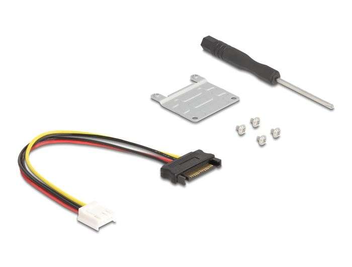 DeLock Adapter Mini PCIe male to PCIe 3.0 x8 slot 90° angled with cable 20cm