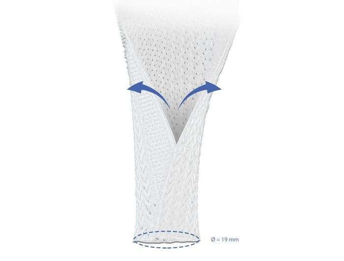 DeLock Braided Sleeving with Hook-and-Loop Fastener 2mx19mm White