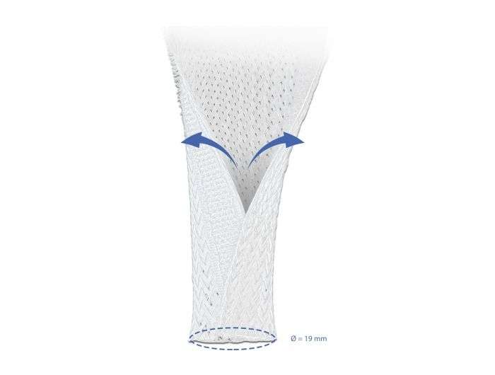 DeLock Braided Sleeving with Hook-and-Loop Fastener 5x19mm White