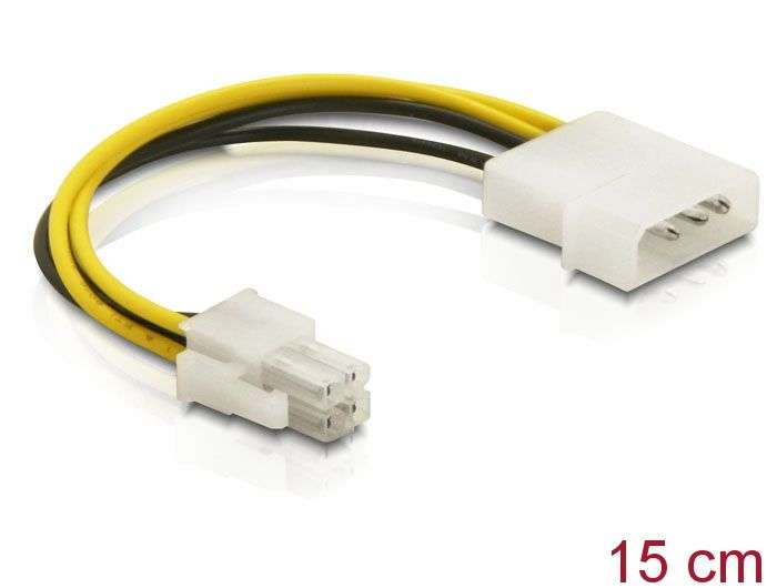 DeLock Cable P4 male > Molex 4pin male