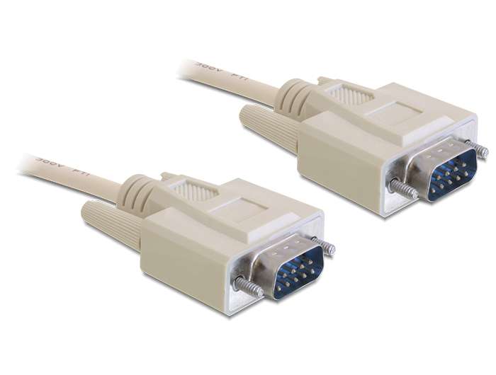 DeLock Cable RS-232 serial Sub-D9 male / male 10m