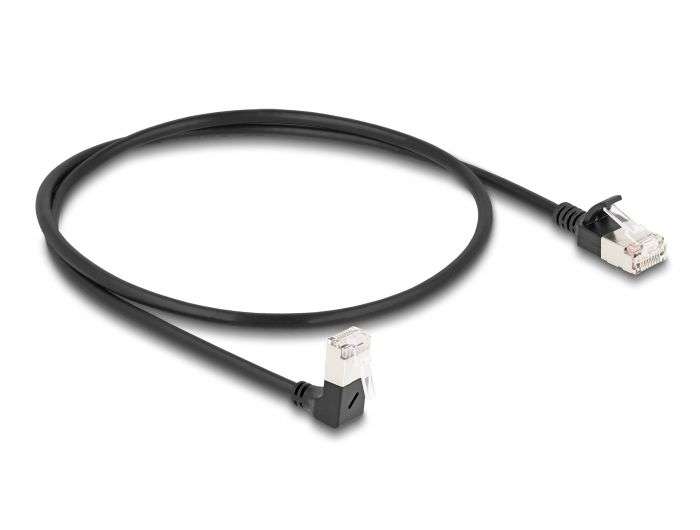 DeLock CAT6A S-FTP Patch Cable 0,5m Black
