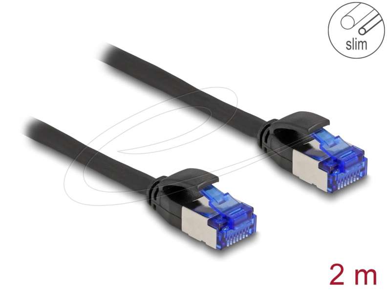 DeLock CAT6A S-FTP Patch Cable 2m Black