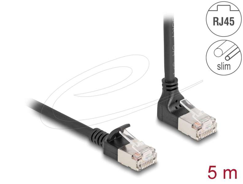 DeLock CAT6A S-FTP Patch Cable 5m Black