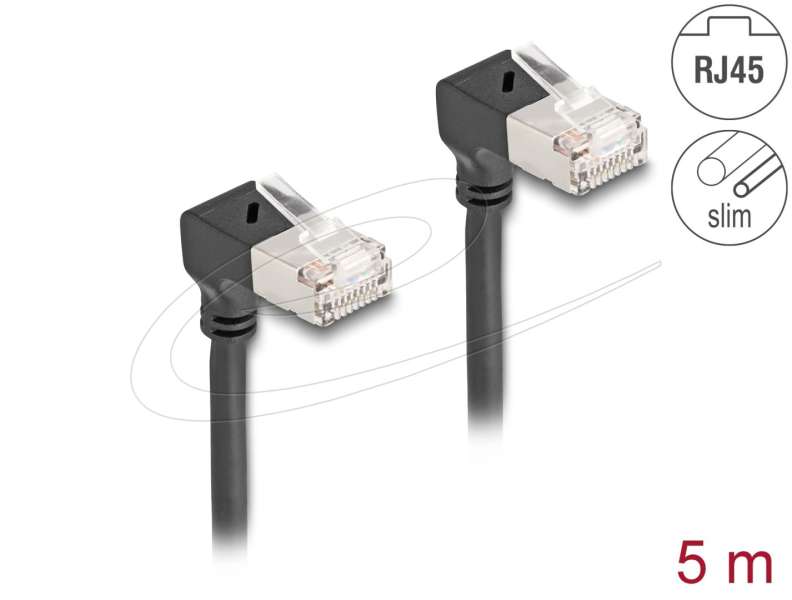 DeLock CAT6A S-FTP Patch Cable 5m Black