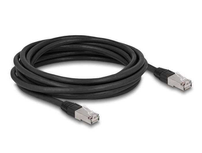 DeLock CAT6A S-FTP Patch Cable 5m Black