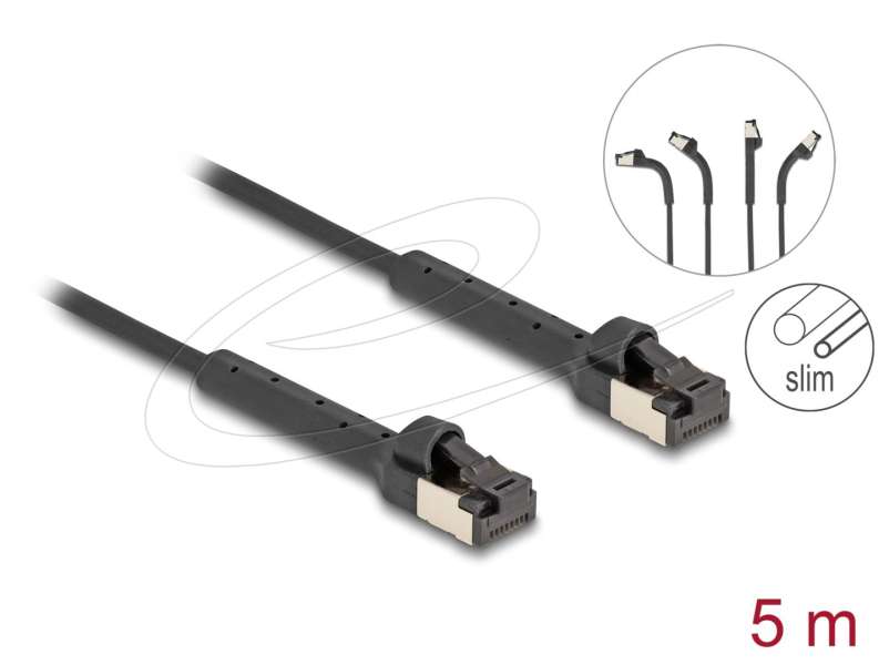 DeLock CAT6A U-FTP Patch Cable 5m Black
