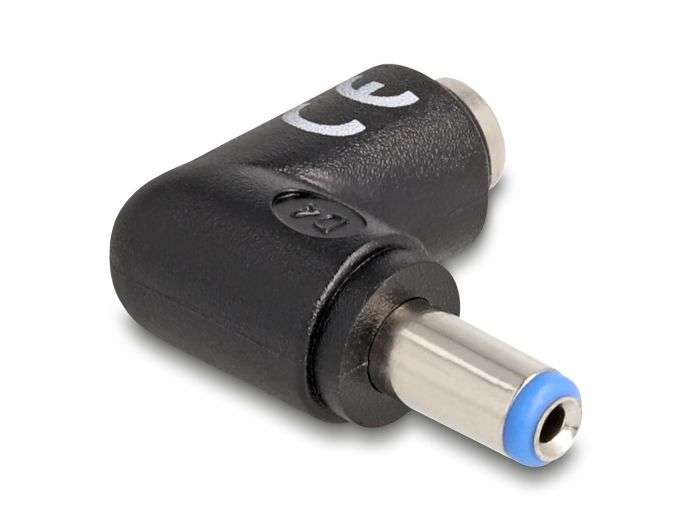 DeLock DC Adapter 5.5 x 2.1 mm male to 5.5 x 2.1 female 90° angled