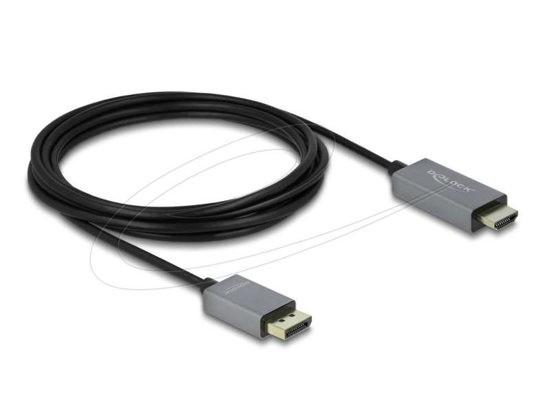 DeLock DisplayPort 1.4 to HDMI 4K cable 3m Black