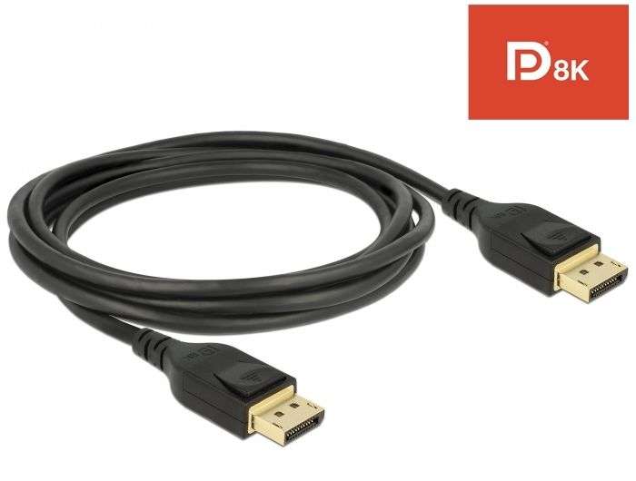 DeLock DisplayPort cable 8K 60 Hz 2m DP 8K certified