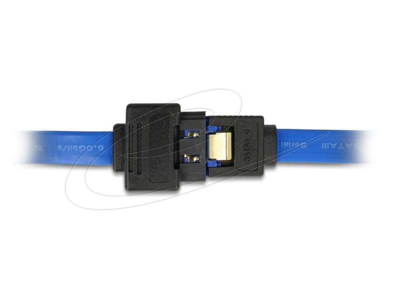 DeLock Extension cable SATA 6 Gb/s receptacle straight > SATA plug straight 50cm Blue