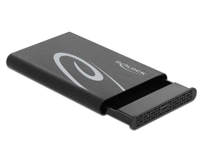 DeLock External Enclosure for 2,5″ SATA HDD / SSD with SuperSpeed USB 10 Gbps (USB 3.1 Gen 2)