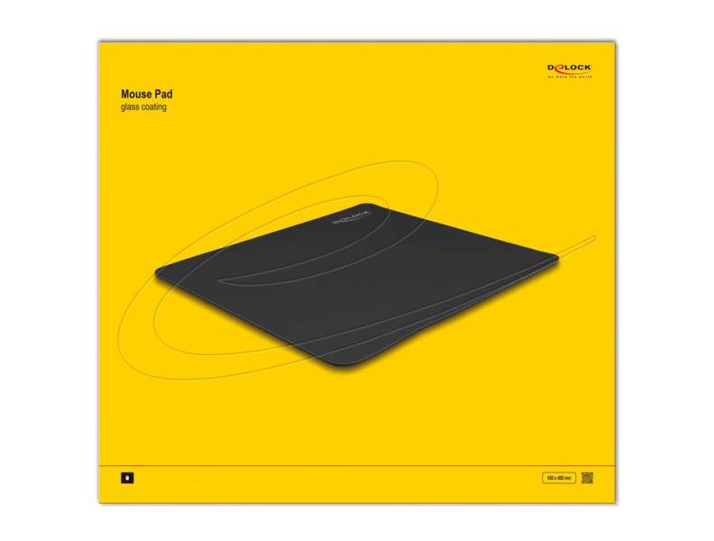 DeLock Glass Coating Egérpad Black