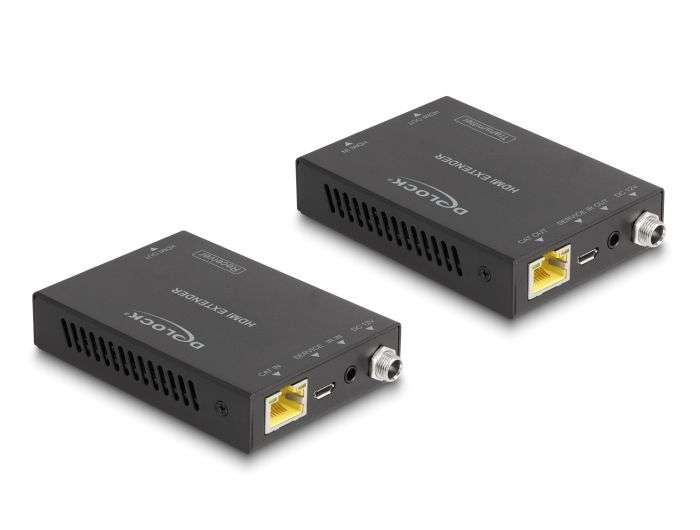 DeLock HDMI Extender Set over Cat.6 cable 4K 60Hz 50m Black