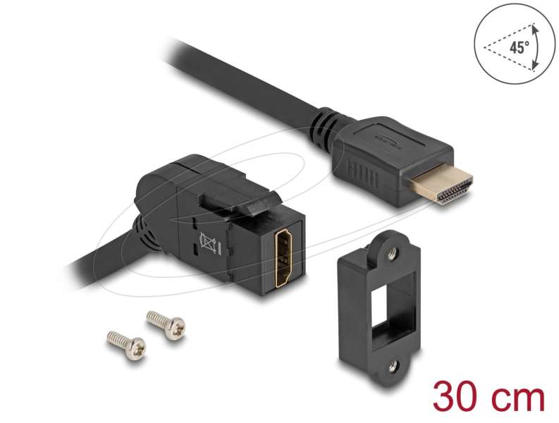 DeLock HDMI to HDMI Cable 0,3m Black