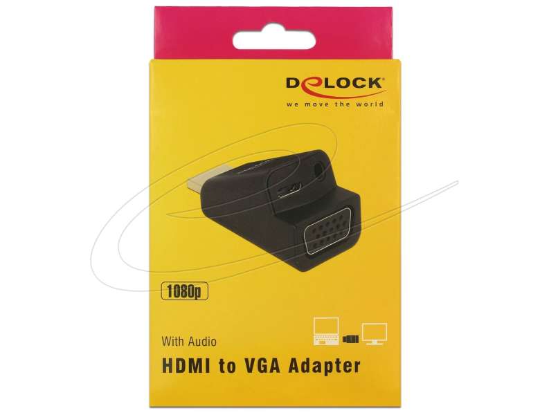 DeLock HDMI to VGA with Audio Adapter Black