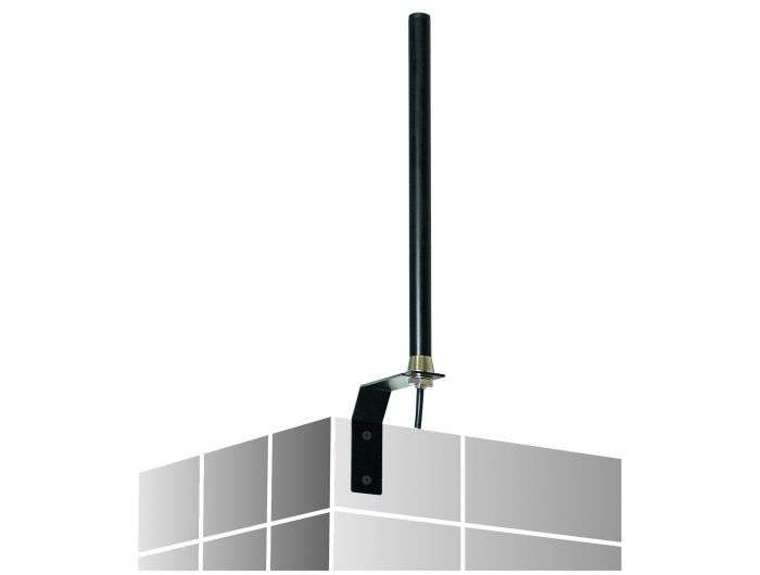 DeLock LTE UMTS GSM Antenna SMA plug 3 dBi omnidirectional fixed with connection cable RG-58, 3m wall mounting outdoor black