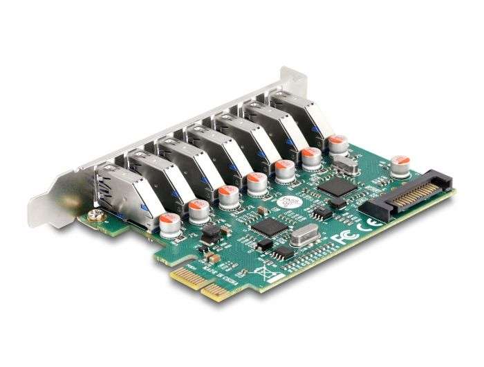 DeLock PCI Express x1 Card to 7 x external USB 5 Gbps Type-A female