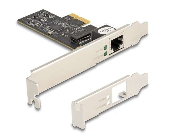 DeLock PCI Express x1 Network Card 5 Gigabit LAN 1 x RJ45 RTL8126
