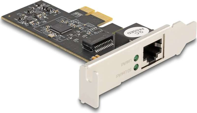 DeLock PCI Express x1 Network Card 5 Gigabit LAN 1 x RJ45 RTL8126