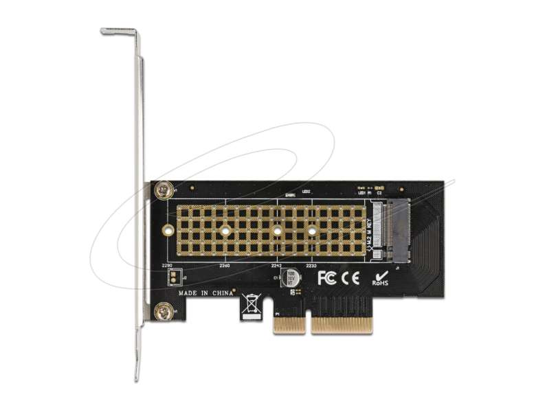 DeLock PCI Express x4 Card to 1xInternal NVMe M.2 Key M 80 mm LP