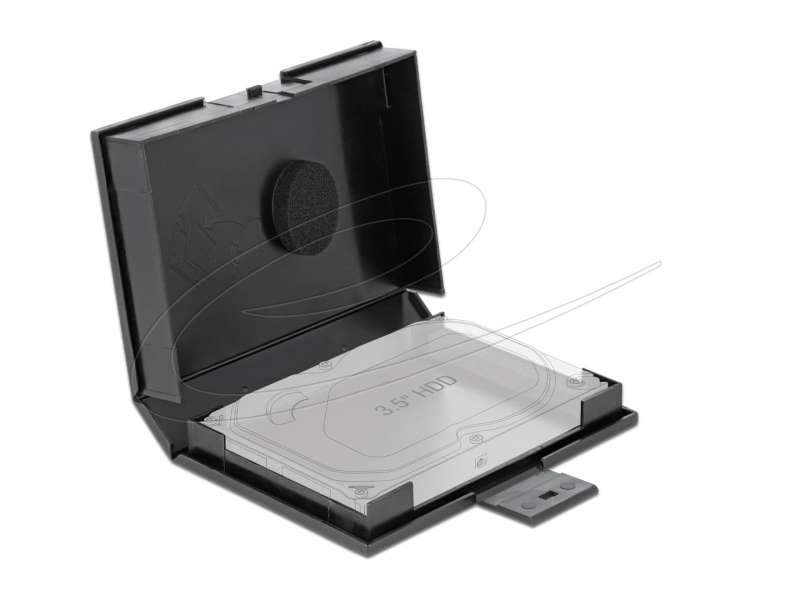 DeLock Protection Box for 3.5″ HDD Black