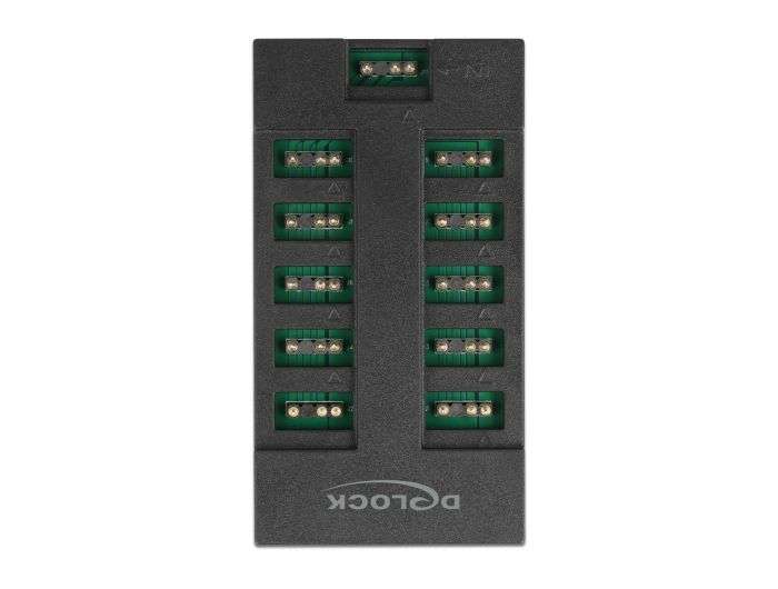 DeLock RGB Hub for ARGB LEDs with 10 ports