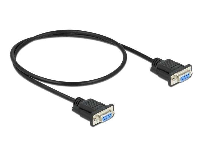 DeLock RS-232 D-Sub 9 famale/famale 0,5m Black