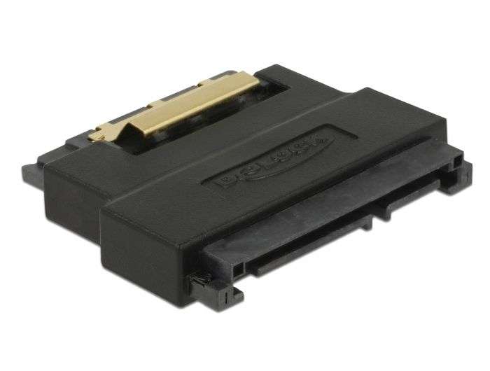 DeLock SATA 22 pin receptacle to plug with latch port saver adapter
