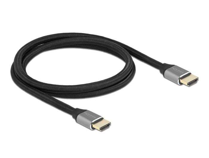 DeLock Ultra High Speed HDMI Cable 48 Gbps 8K 60 Hz 1m Grey Certified
