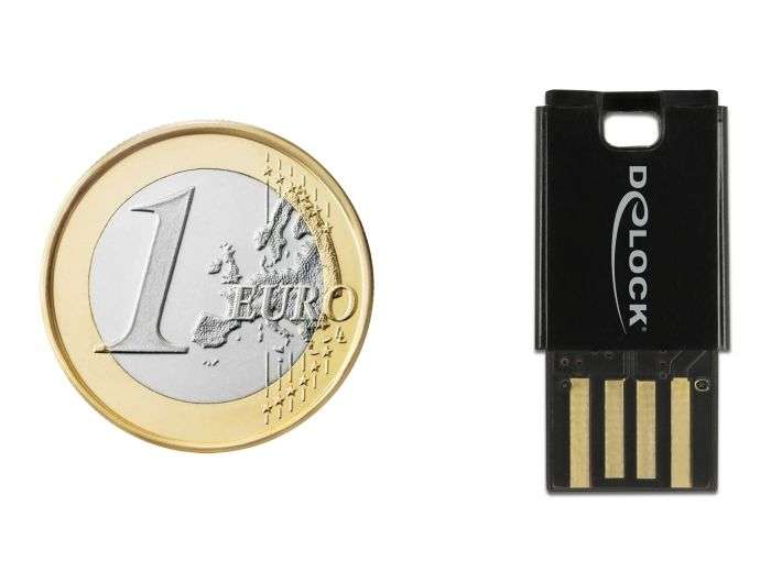 DeLock USB 2.0 Card Reader for Micro SD memory cards Black