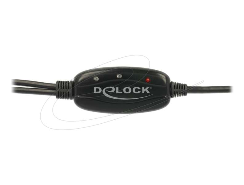 DeLock USB 2.0-A to 2x RS-232 DB9 Cable 1,5m Black
