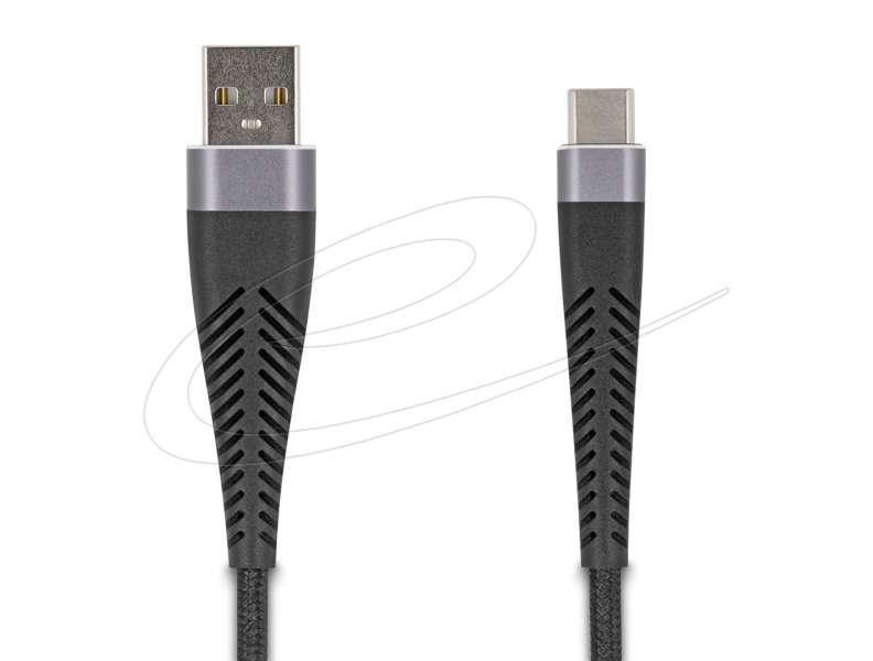 DeLock USB-A to USB-C cable 2m Black