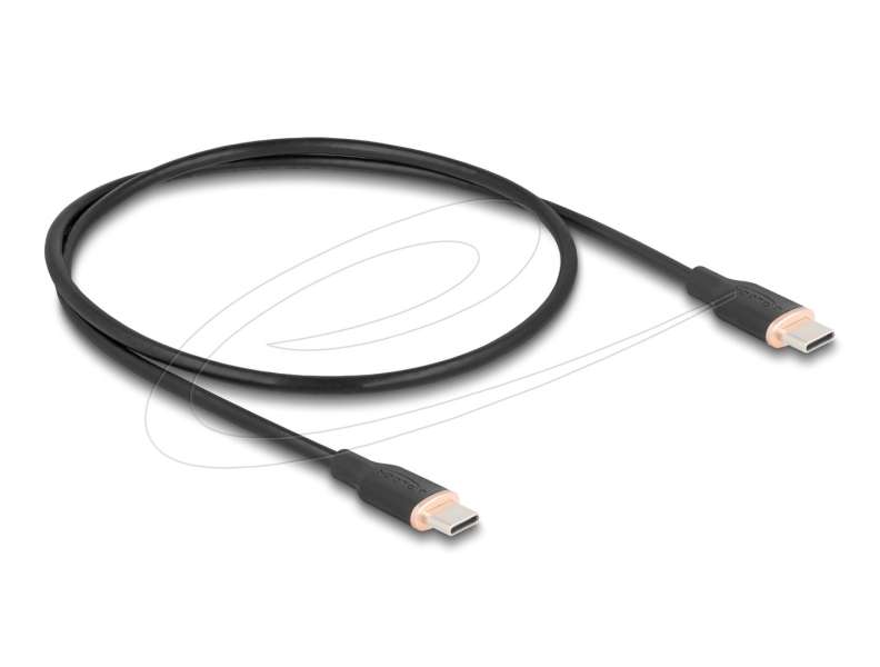 DeLock USB cable USB-C to USB-C 0,5m Black