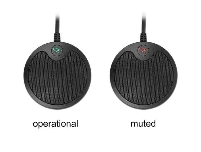 DeLock USB Condenser Microphone Omnidirectional for Conferences
