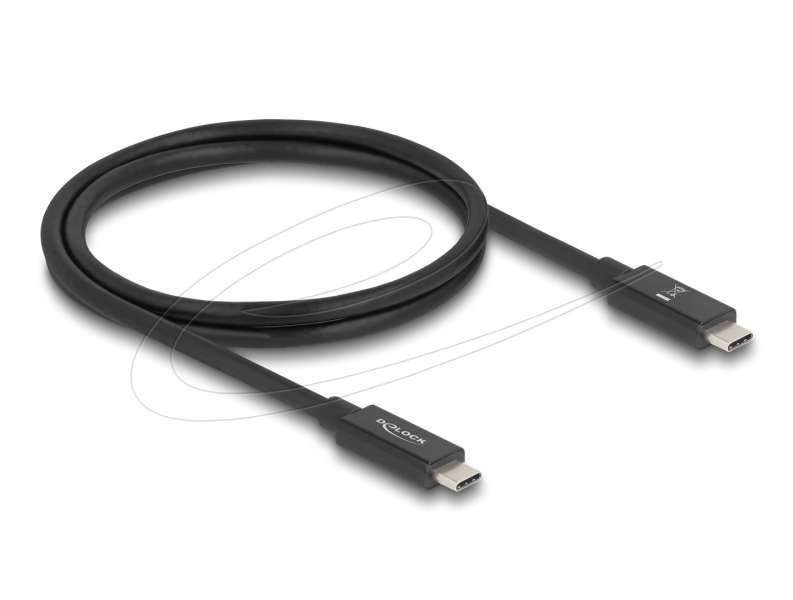 DeLock USB Type-C to USB Type-C Cable 1m Black