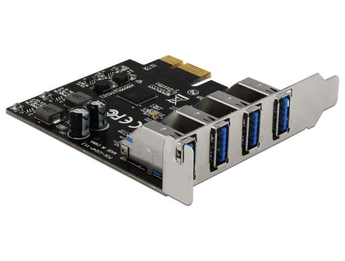 DeLock USB3.0 PCI Express Card with 4 x external Type-A female