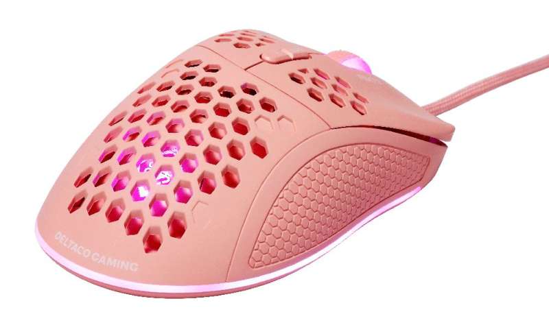 Deltaco GAM-108 PM75 Ultra Light Gaming Mouse Pink