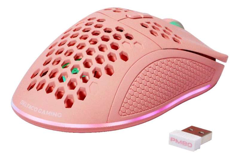 Deltaco GAM-120 PM80 Gaming Wireless Bluetooth Mouse Pink