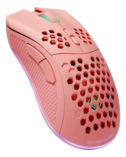 Deltaco GAM-120 PM80 Gaming Wireless Bluetooth Mouse Pink