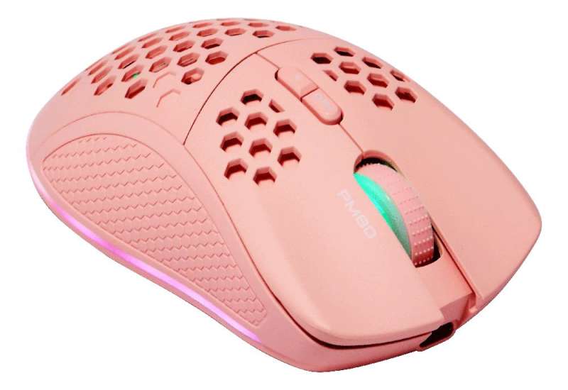 Deltaco GAM-120 PM80 Gaming Wireless Bluetooth Mouse Pink